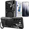 Etui na telefon Realme 14x Oxygen RR Czarne + Super Folia.webp