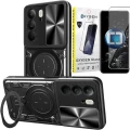 Etui na telefon Realme 14x Oxygen RR Czarne + Szkło Hartowane 9H.webp