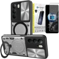 Etui na telefon Realme 14x Oxygen RR Srebrne + Szkło Hartowane 9H.webp