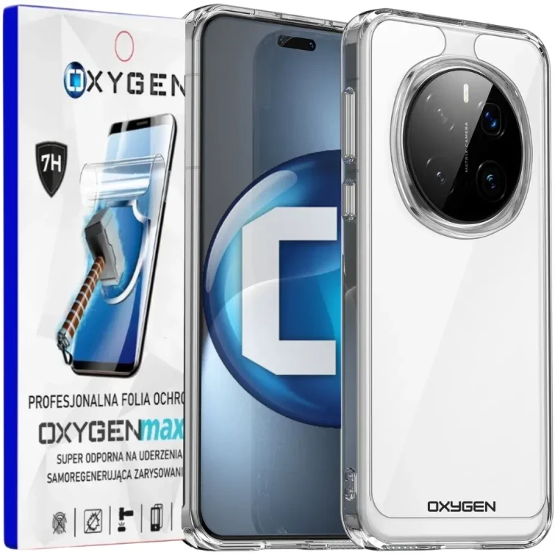 Etui na telefon Honor Magic7 PRO Oxygen Pure Bezbarwne + Super Folia.webp