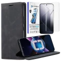 Etui na telefon Xiaomi POCO X7 PRO 5G Oxygen Book Czarne + Super Folia.webp