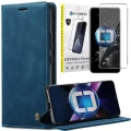 Etui na telefon Xiaomi POCO X7 PRO 5G Oxygen Book Niebieskie + Szkło Hartowane 9H.webp