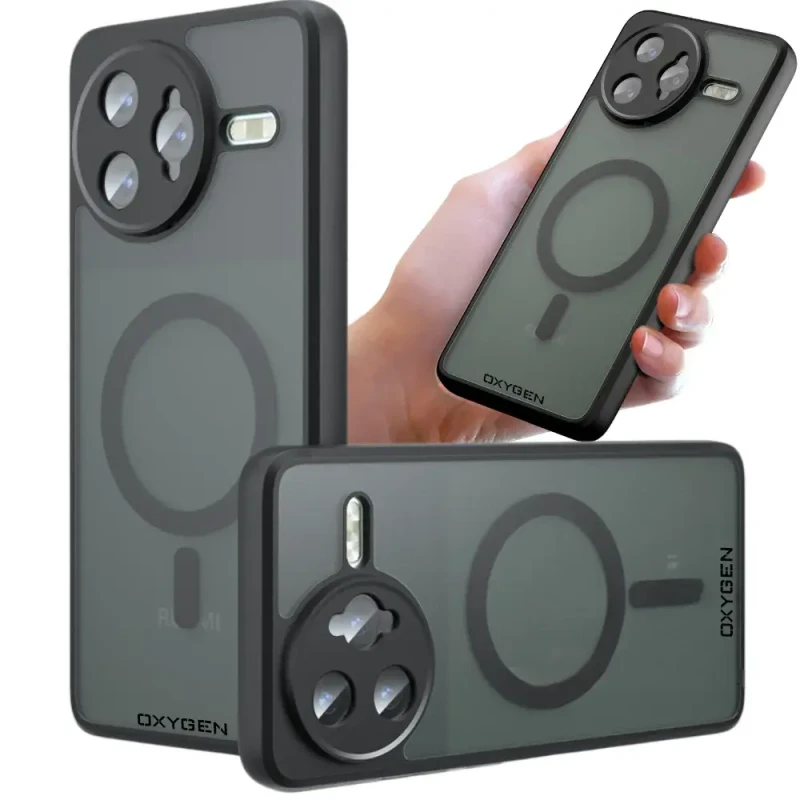 Etui na telefon Xiaomi POCO F7 PRO Oxygen MAGSafe Czarne.webp