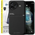 Etui na telefon Xiaomi POCO F7 Ultra Oxygen IQS Czarne + Szkło Hartowane 9H.webp