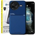 Etui na telefon Xiaomi POCO F7 PRO Oxygen IQS Niebieskie + Szkło Hartowane 9H.webp