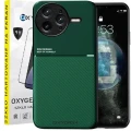 Etui na telefon Xiaomi POCO F7 PRO Oxygen IQS Zielone + Szkło Hartowane 9H.webp