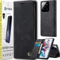 Etui na telefon Xiaomi 15 5G Oxygen BooK Czarne + Szkło Hartowane 9H.webp