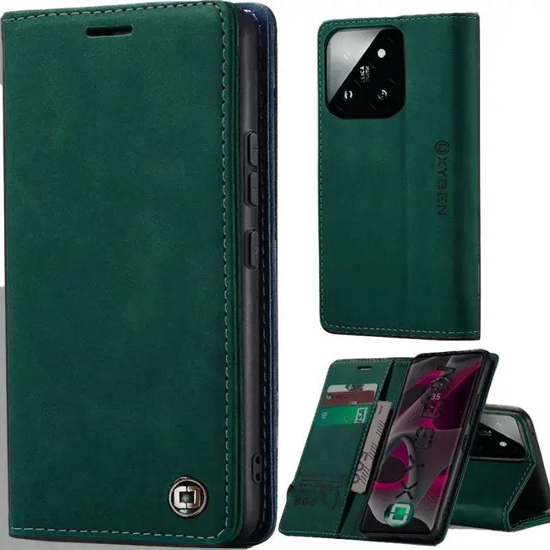 Etui na telefon Xiaomi 15 5G Oxygen BooK Zielone.webp