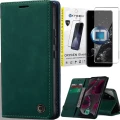 Etui na telefon Xiaomi 15 5G Oxygen BooK Zielone + Szkło Hartowane 9H.webp