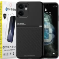 Etui na telefon Oppo Reno13 F 5G Oxygen IQS Czarne + Szkło Hartowane 9H.webp