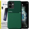 Etui na telefon Oppo Reno13 F 5G Oxygen IQS Zielone + Szkło Hartowane 9H.webp