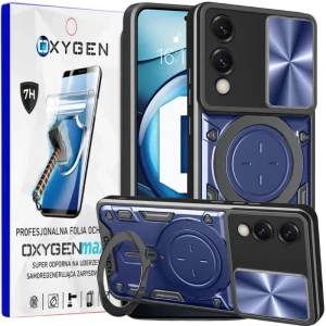 Etui na telefon Samsung Galaxy S25 EDGE Oxygen RR Niebieskie + Super Folia