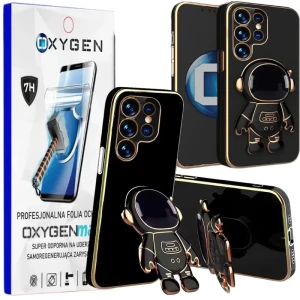 Etui na telefon SAMSUNG Galaxy S24 ULTRA Oxygen Astro Czarne + Super Folia