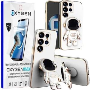 Etui na telefon SAMSUNG Galaxy S24 ULTRA Oxygen Astro Białe + Super Folia