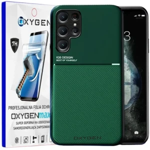 Etui na telefon Samsung S24 ULTRA Oxygen IQS Zielone + Super Folia
