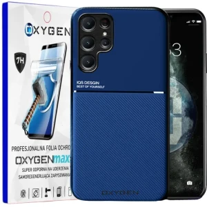 Etui na telefon Samsung S24 ULTRA Oxygen IQS Niebieskie + Super Folia