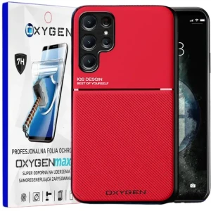 Etui na telefon Samsung S24 ULTRA Oxygen IQS Czerwone + Super Folia