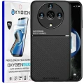 Etui na telefon Honor Magic6 Lite 5G Oxygen IQS Czarne + Super Folia.webp