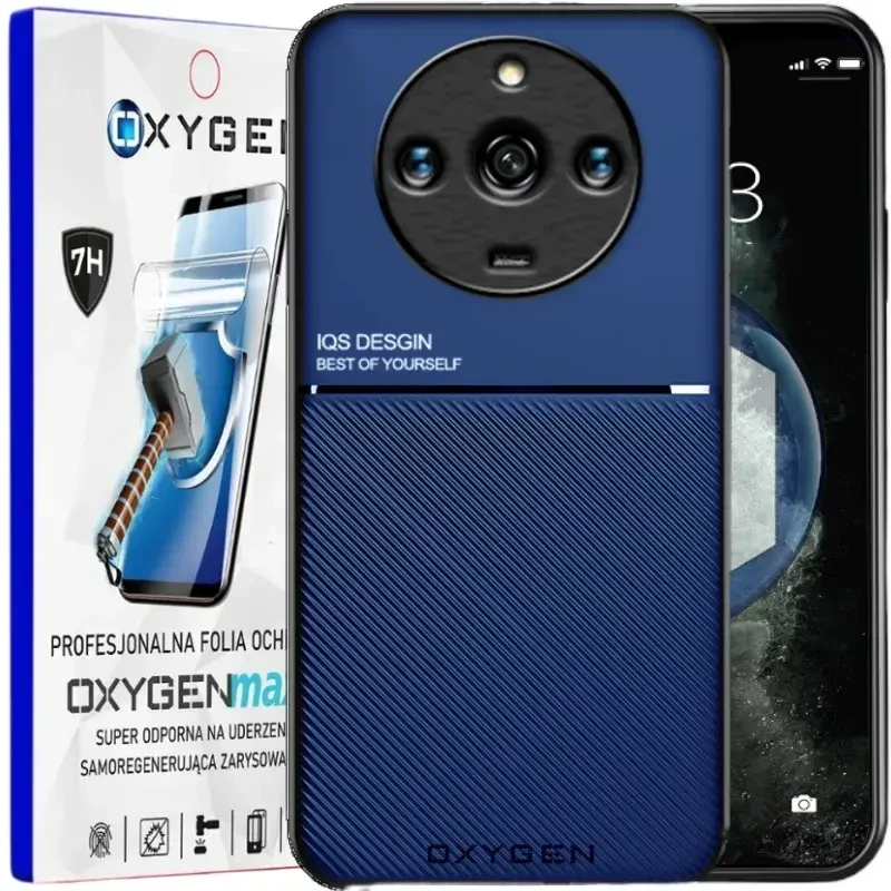 Etui na telefon Realme 11 Pro  11 Pro PLUS Oxygen IQS Niebieskie + Super Folia.webp