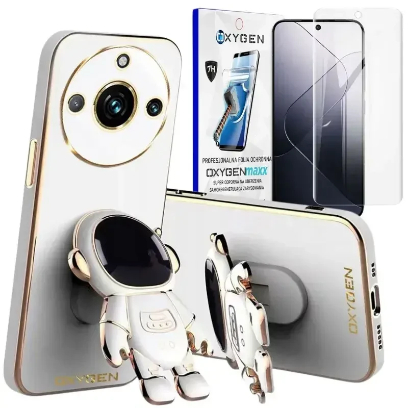 Etui na telefon Realme 11 Pro  11 Pro PLUS Oxygen Astro Białe + Super Folia.webp