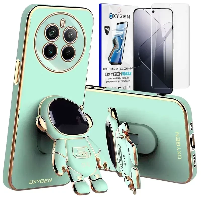 Etui na telefon Realme 12 Pro 12 Pro PLUS 5G Oxygen Astro Miętowe + Super Folia.webp