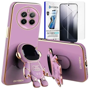 Etui na telefon Realme 12 Pro/ 12 Pro PLUS 5G Oxygen Astro Fioletowe + Super Folia