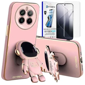 Etui na telefon Realme 12 Pro/ 12 Pro PLUS 5G Oxygen Astro Różowe + Super Folia