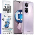 Etui na telefon Reno 10  10 PRO Oxygen Pure Bezbarwne + Super Folia + Szkło Na Aparat.webp