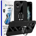 Etui na telefon Reno10  10 PRO Oxygen PAX Czarne + Super Folia.webp