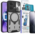 Etui na telefon Motorola Moto Edge 40 NEO Oxygen RR Srebrne + Super Folia + Aparat.webp