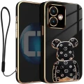 Etui na telefon Motorola Moto Edge 40 NEO Oxygen + Uchwyt BeaR Czarne + Smycz.webp