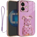 Etui na telefon Motorola Moto Edge 40 NEO Oxygen + Uchwyt BeaR Fioletowe + Smycz.webp