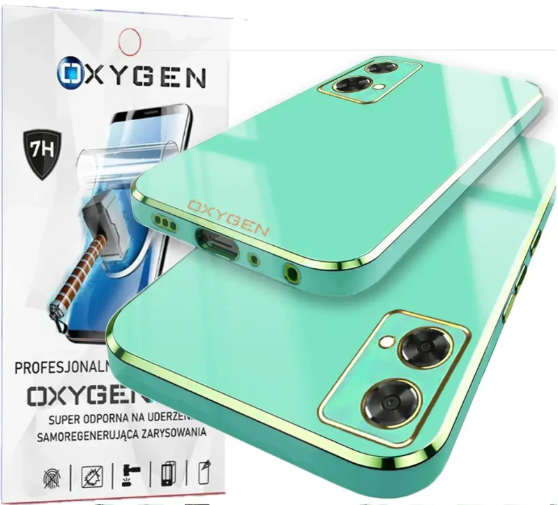 Etui na telefon Motorola Moto Edge 40 NEO Oxygen GLOW Miętowe + Super Folia.webp