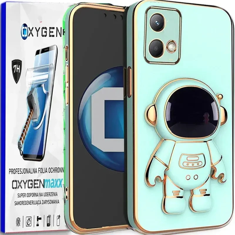 Etui na telefon Motorola Moto Edge 40 NEO Oxygen + Uchwyt Astro Miętowe + Super Folia.webp