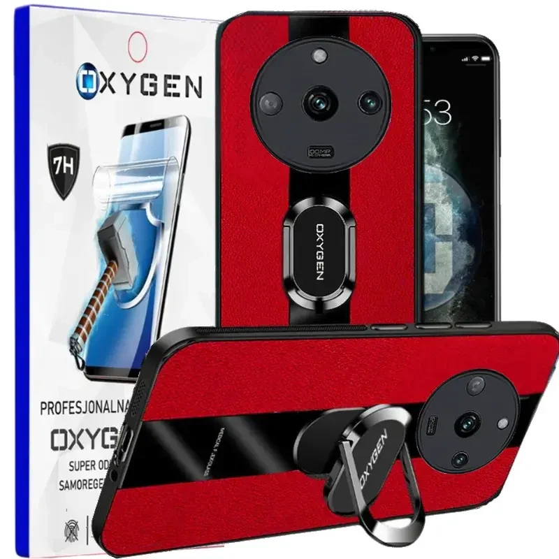 Etui na telefon Realme 11 PRO 11 PRO PLUS 5G Oxygen PAX Czerwone + Super Folia.webp