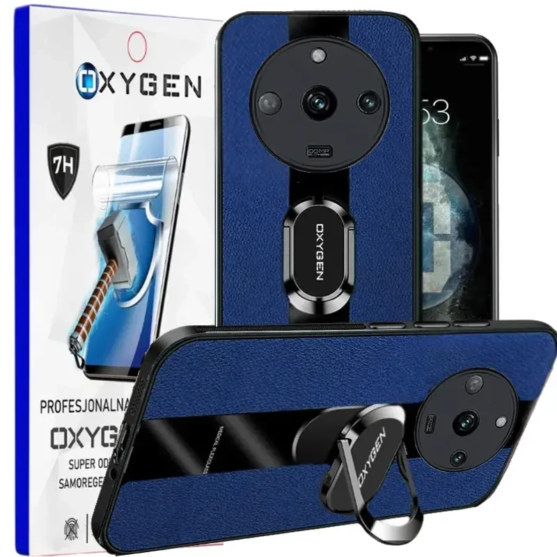 Etui na telefon Realme 11 PRO 11 PRO PLUS 5G Oxygen PAX Niebieskie + Super Folia.webp