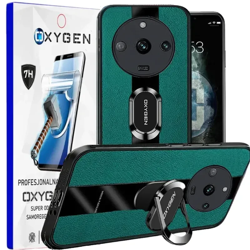 Etui na telefon Realme 11 PRO 11 PRO PLUS 5G Oxygen PAX Zielone + Super Folia.webp
