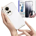 Etui na telefon Oppo Reno 10 5G Reno10 PRO 5G Oxygen GLOW Białe + Super Folia.webp