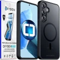 Etui na telefon pokrowiec OXYGEN mocny MAGSafe Czarne do Samsung Galaxy S24 + Super Folia.webp