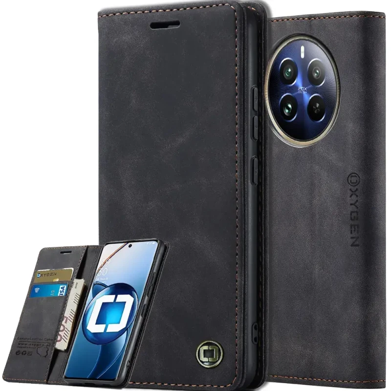Etui na telefon Realme 12 PLUS 5G Oxygen BooK Czarne.webp