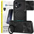 Etui na telefon Honor 400 Lite Oxygen RR Czarne + Szkło Hartowane 9H.webp