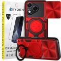 Etui na telefon Honor 400 Lite Oxygen RR Czerwone + Szkło Hartowane 9H.webp