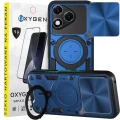 Etui na telefon Honor 400 Lite Oxygen RR Niebieskie + Szkło Hartowane 9H.webp