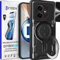 Etui na telefon Honor 400 5G Oxygen RR Czarne + Super Folia.webp