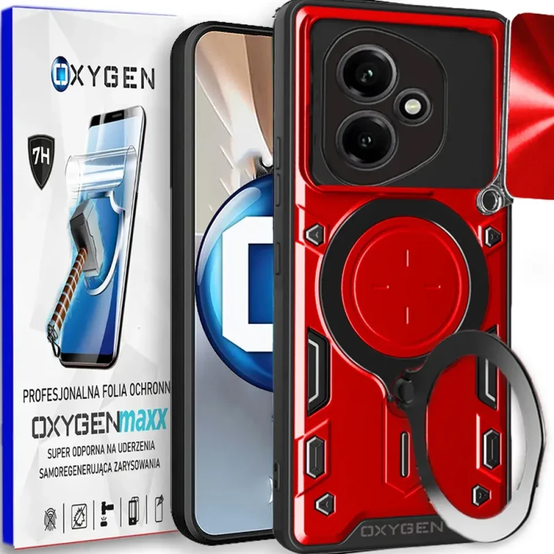 Etui na telefon Honor 400 5G Oxygen RR Czerwone + Super Folia.webp