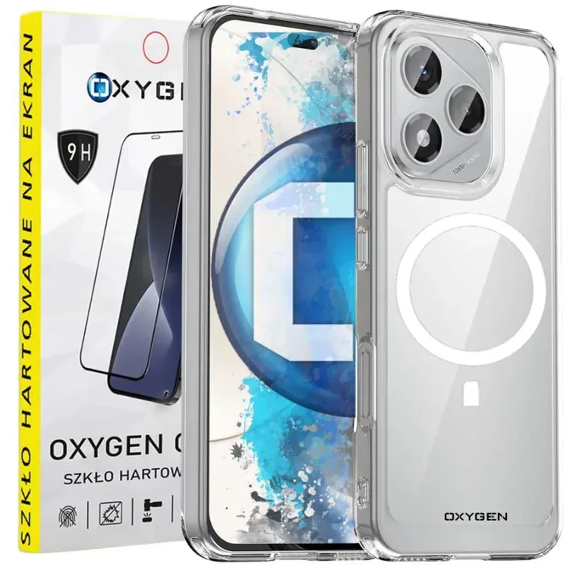Etui na telefon Honor 400 Lite Oxygen PURE MAGSafe Bezbarwne + Szkło Hartowane 9H.webp