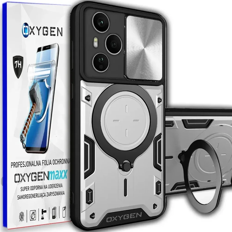 Etui na telefon Honor 400 PRO Oxygen RR Srebrne + Super Folia.webp