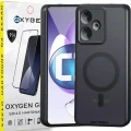 Etui na telefon Realme GT 7T Oxygen MAGSafe Czarne + Szkło Hartowane 9H.webp