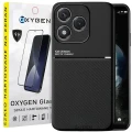 Etui na telefon Honor 400 Lite Oxygen IQS Czarne + Szkło Hartowane 9H.webp