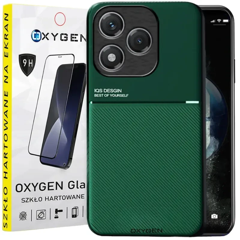 Etui na telefon Honor 400 Lite Oxygen IQS Zielone + Szkło Hartowane 9H.webp